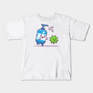 Cute Hand Sanitizer Catch Up Virus Kids T-Shirt